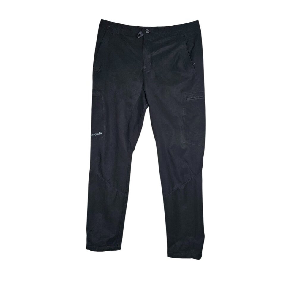 Patagonia Women's Size14 Black Outdoor Pants Mid-Rise Slim Fit